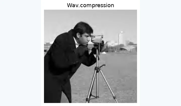 Computed results from Wavelet and DCT Image Compression